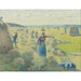 Reproduction of the painting The Hay Harvest, Éragny - Camille Pissarro