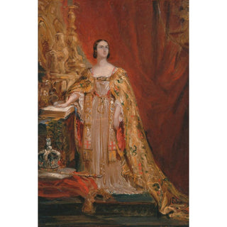 La Reine Victoria prêtant serment lors de son couronnement par Sir George Hayter | Reproduction Tableau Décoration murale affiche copie