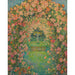 Reproduction of the painting La Roseraie, Gerberoy - Henri Le Sidaner