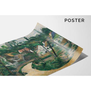 La Route tournante - Paul Cézanne | Reproduction Tableau Décoration murale affiche copie