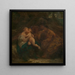 La Santa Familia - Francisque Millet — cuadro enmarcado en la pared