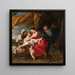 La Santa Familia - Jan Van Den Hoecke — cuadro enmarcado en la pared