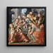 La Santa Parentela - Joachim Beuckelaer — cuadro enmarcado en la pared