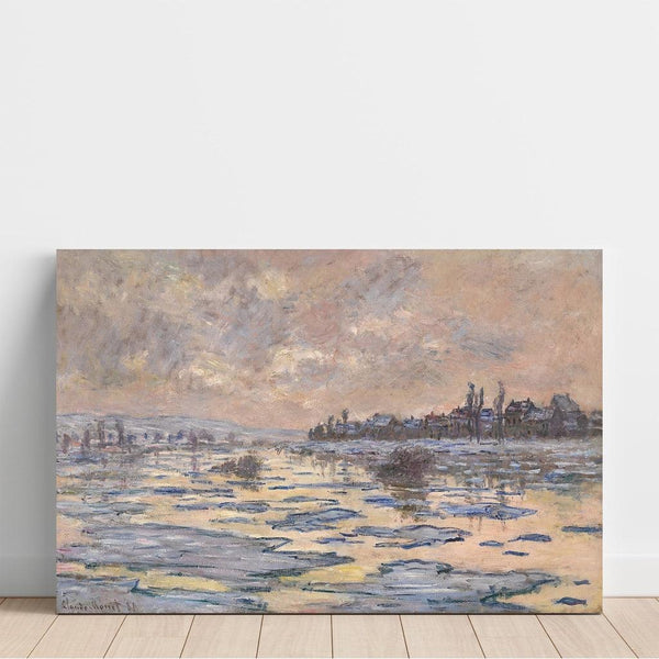 Reproduction of the painting La Seine à Lavacourt, Débâcle - Claude Monet