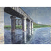Reproduction of the painting La Seine et le pont ferroviaire d'Argenteuil - Gustave Caillebotte