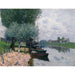 Reproducción del cuadro La Seine cerca de Bougival - Alfred Sisley
