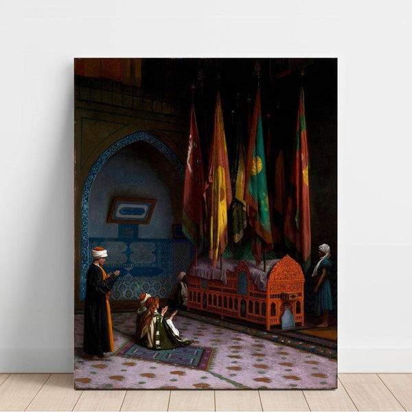 Reproduction of the painting La Sentinelle au tombeau du sultan - Jean-Léon Gérôme
