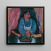 La Servante en azul - Cham Soutine — cuadro enmarcado en la pared
