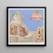 The Stigmatization of Saint Francis - Johann Anton Ramboux — framed artwork on a wall