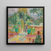 La Terrasse ou Una terraza en Grasse - Pierre Bonnard — cuadro enmarcado en la pared