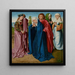 The Virgin, Saint John, and the Three Maries - Gerard David — framed artwork on a wall