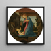 La Virgen adorando al Niño - Sandro Botticelli — cuadro enmarcado en la pared