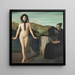 La bailarina desnuda - Ángel Zárraga — cuadro enmarcado en la pared