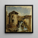 La cascada - Félix Ziem — cuadro enmarcado en la pared
