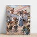 Reproduction of the painting La collecte de la manne - James Tissot