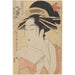 Reproduction of the painting of La courtisane Kisegawa - Kitagawa Utamaro