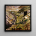 The destruction of the Turkish transport in the Wadi Fara ravine, Palestine - Sydney W Carline — framed artwork on a wall