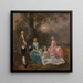 La familia Gravenor - Thomas Gainsborough — cuadro enmarcado en la pared
