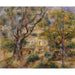 Reproduction of the painting La ferme des Collettes, Cagnes - Pierre-Auguste Renoir