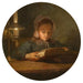 La hija del artista leyendo - Adolphe-Félix Cals — vista de la obra