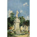 Reproducción del cuadro La fuente de Apolo, Madrid - Joaquín Sorolla
