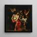 La burla de Cristo - Domenico Fiasella — cuadro enmarcado en la pared