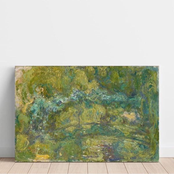 Reproduction of the painting La passerelle de l'étang aux nénuphars - Claude Monet
