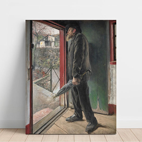 Reproduction of the painting Has the rain stopped? - Laurits Andersen Ring