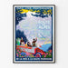 La ruta de los Alpes - Póster vintage