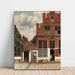 Reproducción del cuadro La callejón de Johannes Vermeer