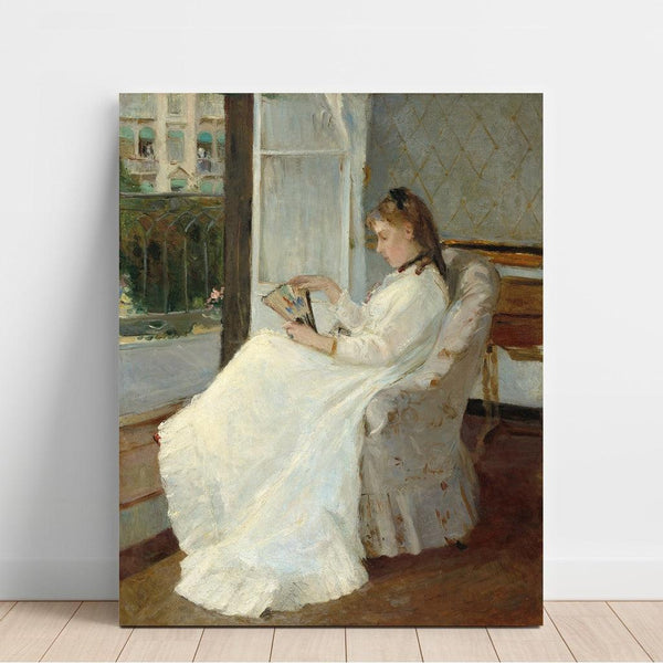 Reproduction of the painting The artist's sister at the window - Berthe Morisot