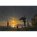 Reproduction of the painting The Galata Tower in moonlight - Ivan Konstantinovich Aivazovsky