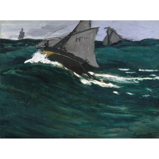 La vague verte - Claude Monet | Reproduction Tableau Décoration murale affiche copie