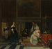 La visita a la vivero - Gabriel Metsu — vista de la obra