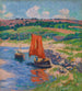 La voile rouge - Henry Moret — vista de la obra