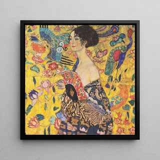 Reproduction tableau | La Femme à l'éventail - Gustav Klimt | Poster - Toile - Aluminium