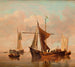 Tranquil Lake Painting - Willem van de Velde the Younger — artwork view