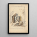 Estudio de una figura masculina sentada - Ladislav Mednyánszky — cuadro enmarcado en la pared