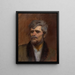 Study of a man's head - Ladislav Mednyánszky — framed artwork on a wall