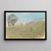 Children in the meadow - Ladislav Mednyánszky — framed artwork on a wall