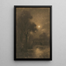 Evening landscape - Ladislav Mednyánszky — framed artwork on a wall