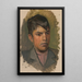 Estudio de cabeza de niño con camisa rosa - Ladislav Mednyánszky — cuadro enmarcado en la pared