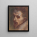 Cabeza pensante - Ladislav Mednyánszky — cuadro enmarcado en la pared