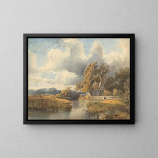 Ladislav Mednynszky - Lake in a Swiss Park.webp