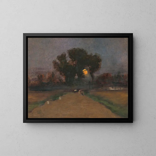 Ladislav Mednynszky - Landscape with setting sun.webp