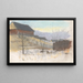 at the edge of the village - Ladislav Mednyánszky — framed artwork on a wall