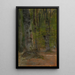 Forest Interior Study - Ladislav Mednyánszky — framed artwork on a wall