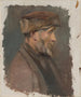 Study of a Poor Old Man Wearing a Fur Hat - Ladislav Mednyánszky — artwork view