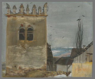 Ladislav Mednynszky - The Belfry in Strky.webp
