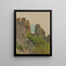 View of the ruins of Šov - Ladislav Mednyánszky — framed artwork on a wall